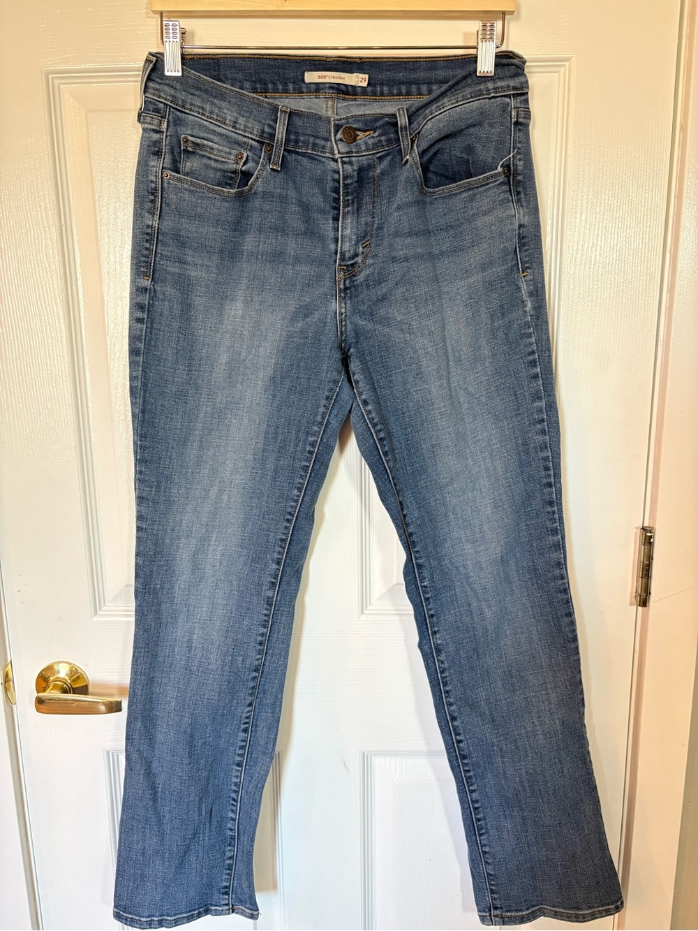 Levi’s 505 Straight Jeans Women’s 29 Medium Wash Classic Denim